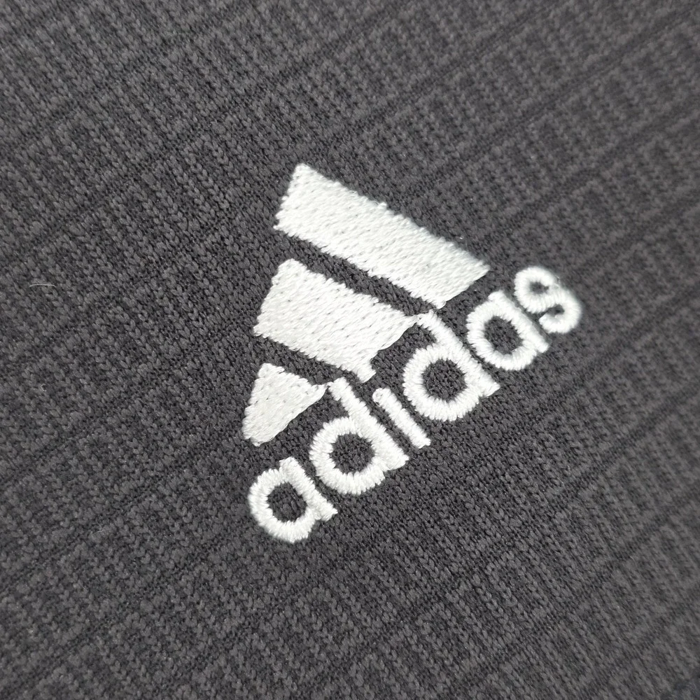Adidas Golf Climalite Mens XL Polo Shirt Performance Black Short Sleeve Embroid